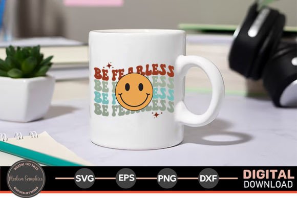 Be Fearless - Jesus Quotes Retro SVG Crafts