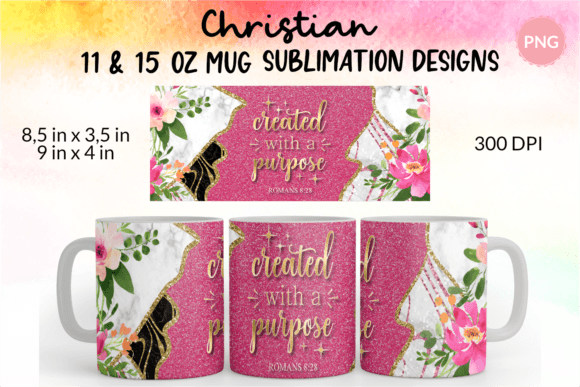 Christian Mug Wrap Created for a Purpose