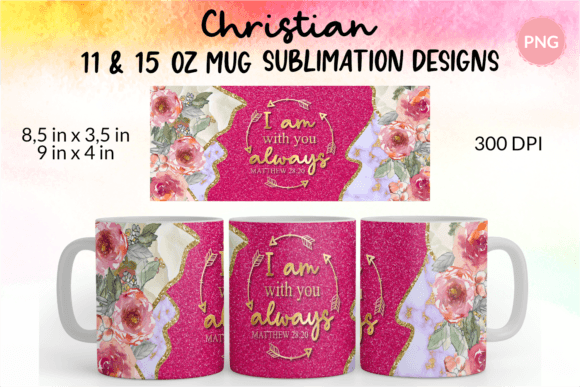 Christian Mug Wrap I Am with You Always & Crafts