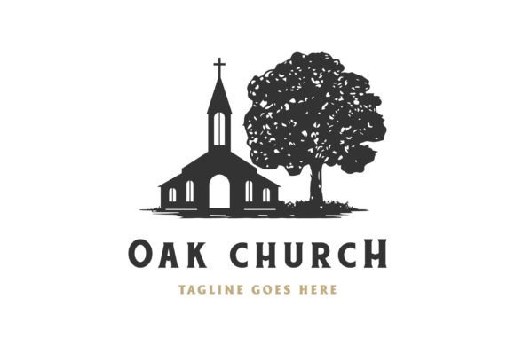 Oak Banyan Maple Tree Christian Church Logos