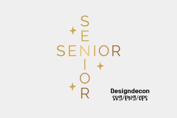 Senior Cristian Jesus Theme Golden Svg Crafts